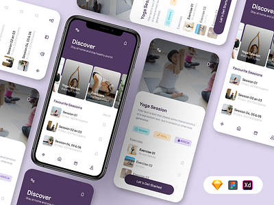 Fitness Mobile App Design fitness mobile ui