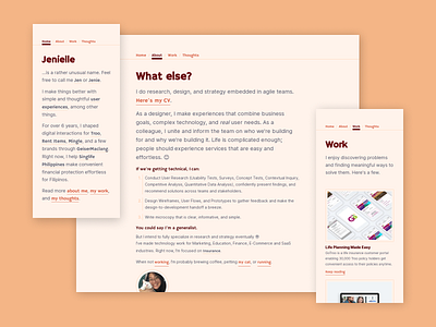 jenielle.design jenielle personal portfolio site ui user interface ux designer webflow website