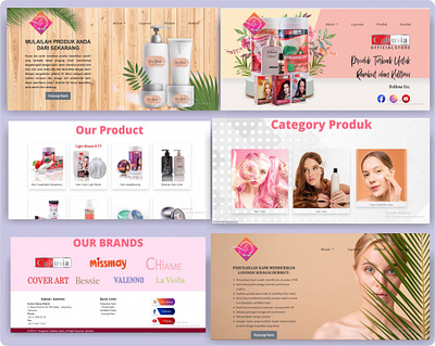 web design branding cosmetic design logo minimal ui ux web