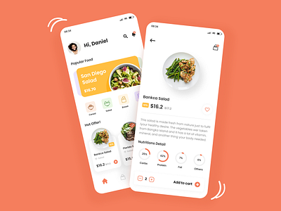 Diet Food Grocery diet food grocery illustration mockup restaurant ui design ui inspiration