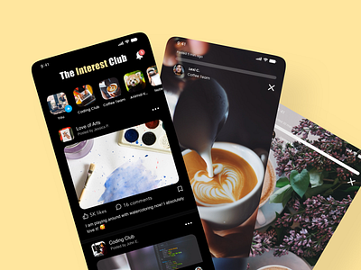 Stories design mobile photos social media stories ui ux xddailychallenge