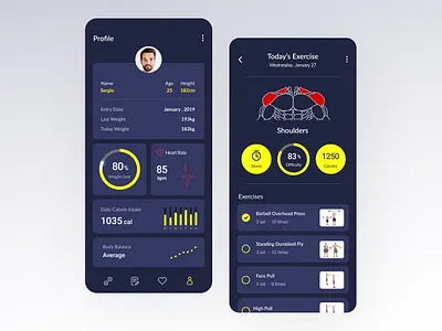 Gym App app application design exercise gym gym app ui ui design uidesign ux