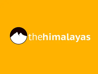 the himalayas logo illustration logodesign typography