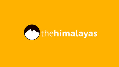 the himalayas logo illustration logodesign typography