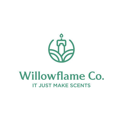 Logo design for Willowflame Co - It just make scents brand brand identity branding design graphic design logo logo design logo folio typography visual identity