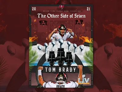 The Other Side Of Seven athlete bucaneers champa bay florida football kiss the ring mvp nfl patriots retouch seven sports sports design tampa bay tom brady vince lombardi