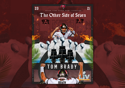 The Other Side Of Seven athlete bucaneers champa bay florida football kiss the ring mvp nfl patriots retouch seven sports sports design tampa bay tom brady vince lombardi