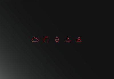 Simple Icon set design illustrator ui ux