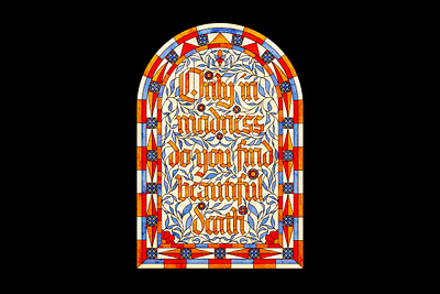 Stained Glass Bad Omens colors design dibbble graphic illustration lettering stained glass texture type vector