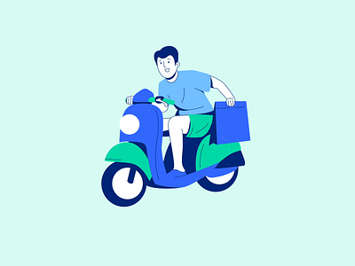 SC - Delivery animation art character design editorial editorial illustration flat illustration illustrator vector