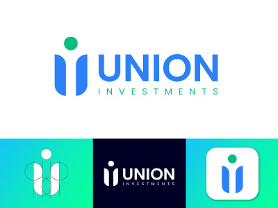 Union Investment logo design banking clean design commercial creative logo investment letter i letter u lettermark loan app logo brand mark logo branding design logo design logo mark minimalist logo money saving union unique logo
