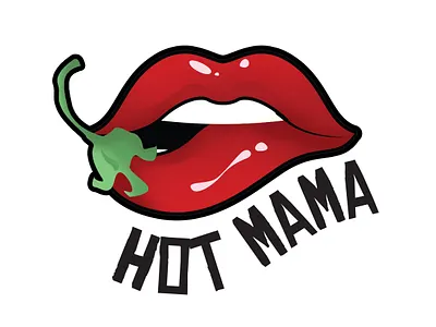 HOT MAMA chili sauce branding design food logo