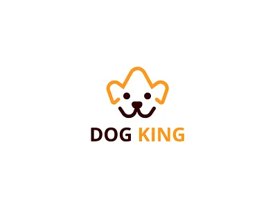 Dog + King minimalist modern logo design a logo design design dog logo flat illustration kingloogo logo logo design minimal minimalist logo modern logo simple