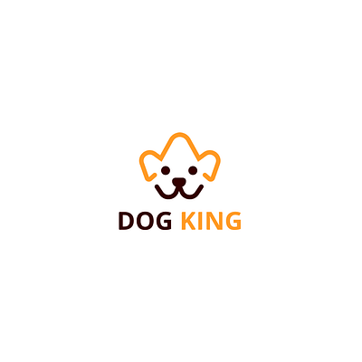 Dog + King minimalist modern logo design a logo design design dog logo flat illustration kingloogo logo logo design minimal minimalist logo modern logo simple