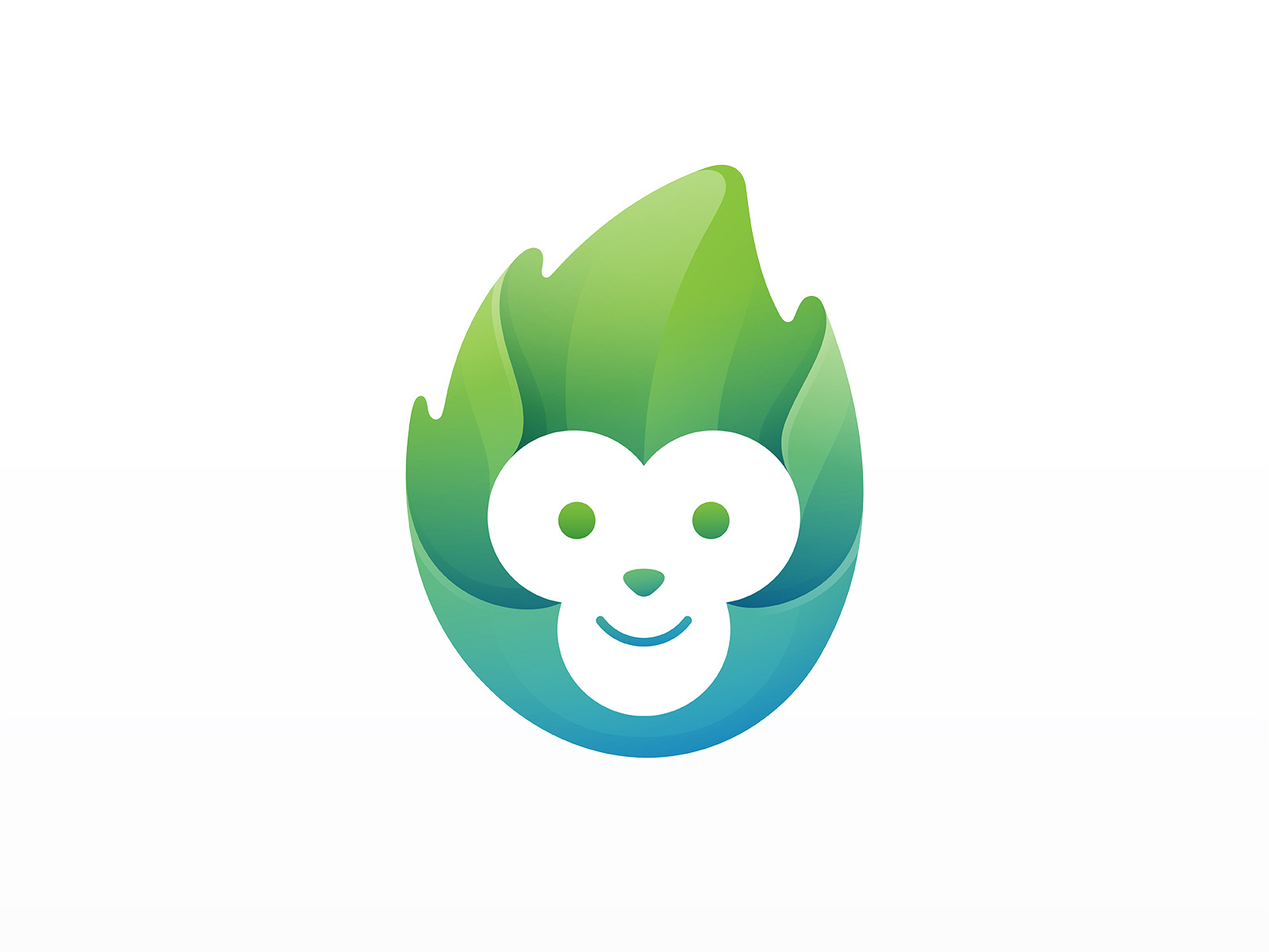 Example of 1 Custom Animal Gradient Vector Logo