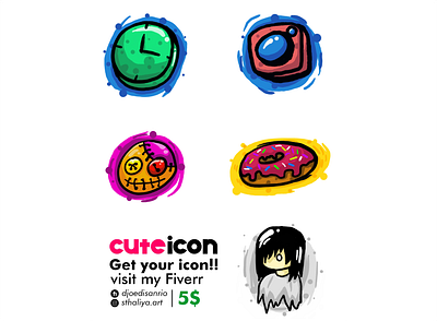 Cute Icon art artwork cute art cute illustration cuteicon cutelogo design illustration illustrator indonesia logo logodesign vector
