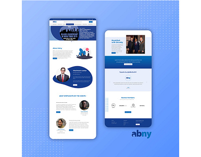 Abny Landing Page UI/UX Design landing design landing page landing page design prototype uiux uiuxdesign uiuxdesigner