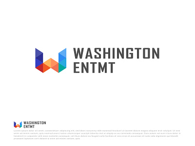 Washington 3d logos app brand brandauxin color shapes colorful company logo custom logo. design e letter logo icon illustration logo minimal modern logo try again vector w letter logo w logo washington