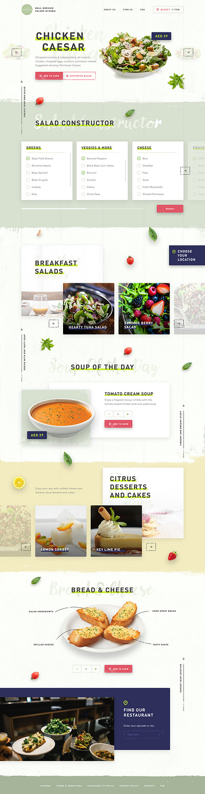 The Salad Bar branding design designer illustrator photoshop web design web template
