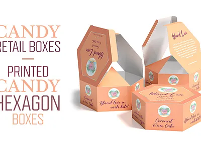 Candy Retail Boxes Printed Candy Hexagon Boxes candyboxs customboxes design printedboxes printedcandyboxes printedcerealboxes wholesaleboxes wholesalepackaging