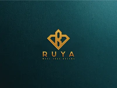 "Ruya" jewelry logo creative fashion logo flat jewelry logo logo minimal r letter logo