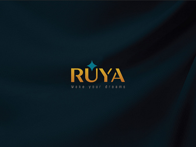 "RUYA" logo design. creative fashion flat jewelry logo logo minimal ruya logo ruya logo