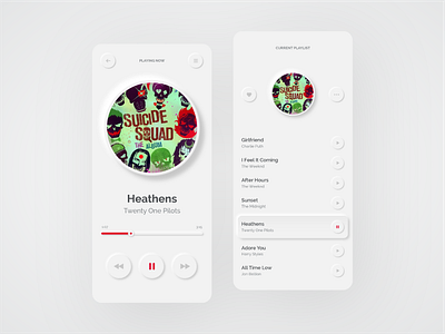 Music Player app design dailyui dailyuichallenge figma graphic design illustrator light mode music app music player music player ui neumorphic neumorphic design neumorphism neumorphism ui product design typography ui design user interface user interface design vector