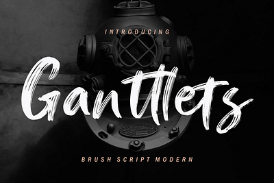 Ganttlets Brush Script branding brush calligraphy handwriting handwritten logo quotes script signature typography