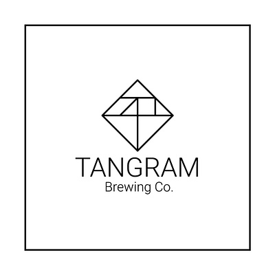 Tangram Brewery logo brand identity design graphic design logo minimal typography