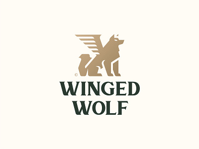 Winged Wolf (Unused) 1 2 3 4 5 6 7 8 9 0 a b c d e f g h i j k l m n animal animal logo branding gold green illustration luxury luxury design luxury logo wing wing logo wolf wolf logo