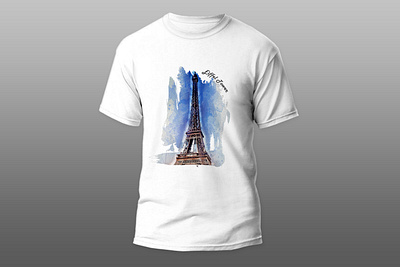 Watercolor Painting Sketch Eiffel Tower Building Abstract building graphic watercolor design watercolor sketch