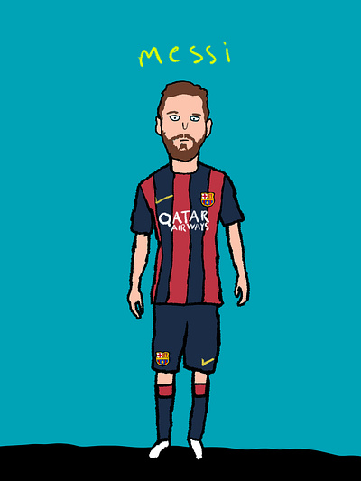 Lionel animation artwork barcelona branding creative design football footballer illustration illustrator messi photoshop ui ux