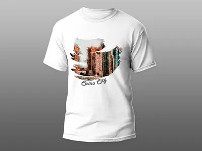 Watercolor Pinting Sketch Cairo Abstract building graphic watercolor design watercolor sketch