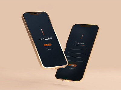 Artizan sign up Screen app design daily daily ui dailyuichallenge design logo mobile app mobile ui ui uiux uiuxdesign ux ux design