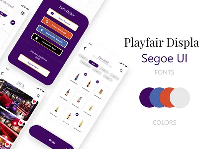 UI Design for Bar branding design flat illustrator minimal ui ux