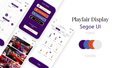 UI Design for Bar branding design flat illustrator minimal ui ux