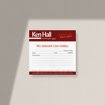 Ken Hall Calling Card branding calling card card design corporate branding corporate card corporate design design digital designer graphic design graphic designer