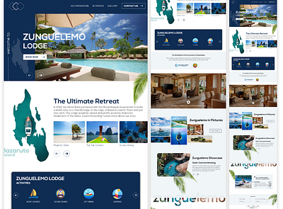 Zunguelemo Lodge Website Design Concept harare mozambique ui ux webdesign zimbabwe zunguelemo