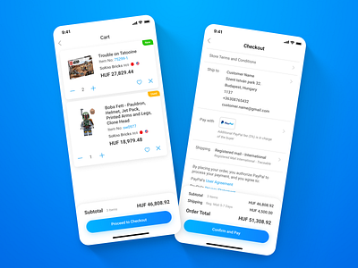 Bricklink - LEGO Marketplace app - 04 Cart & Checkout app cart checkout mobile mobile app mobile ui shop shopping app ui ui design ux ux design ux ui design uxui