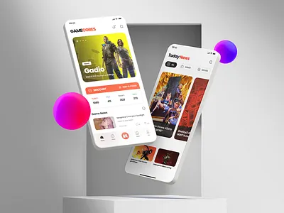 GAMECORES App Design 2021 app application cyberpunk cyberpunk 2077 design figma game art game design gamer games icon mobile news ui ux