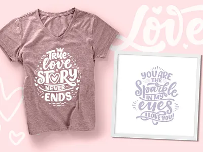 Love Prints be my valentine calligraphy composition design hand drawn i love you illustration lettering logo logotype love poster print quote t shirt design typography valentine day