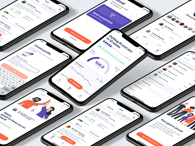 CheerMeOn Design Process diagram ios iterations mobile app sitemap tabbar ui user experience user flow user flows ux