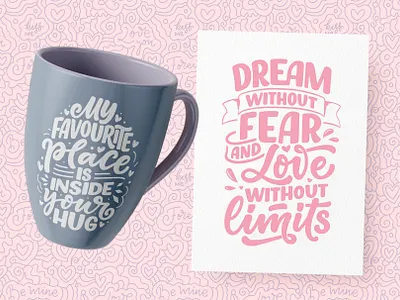 Love Prints design greeting card hand drawn i love you illustration lettering logo logotype love mug design poster print quote typography valentine day