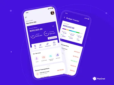 Budget Tracker Fintech App app dailyui design finance fintech fintech app ui ux