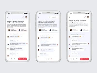 Social Chatroom App V2 app chat chat app dailyui design ui ux