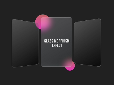 Glass Morphism Effect Try branding design app front page icon icon design illustration landing page login page logo vector