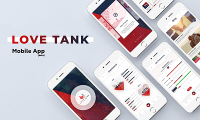 Love Tank - Mobile App app design mobile ui mockup psd wireframe
