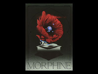 MORPHINE poster album artwork design illustration poster design print design typography