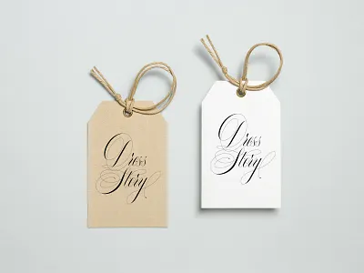 dress story branding design dress letter logo natural vector