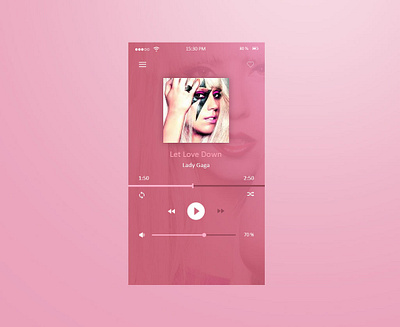 Music Player App design ui